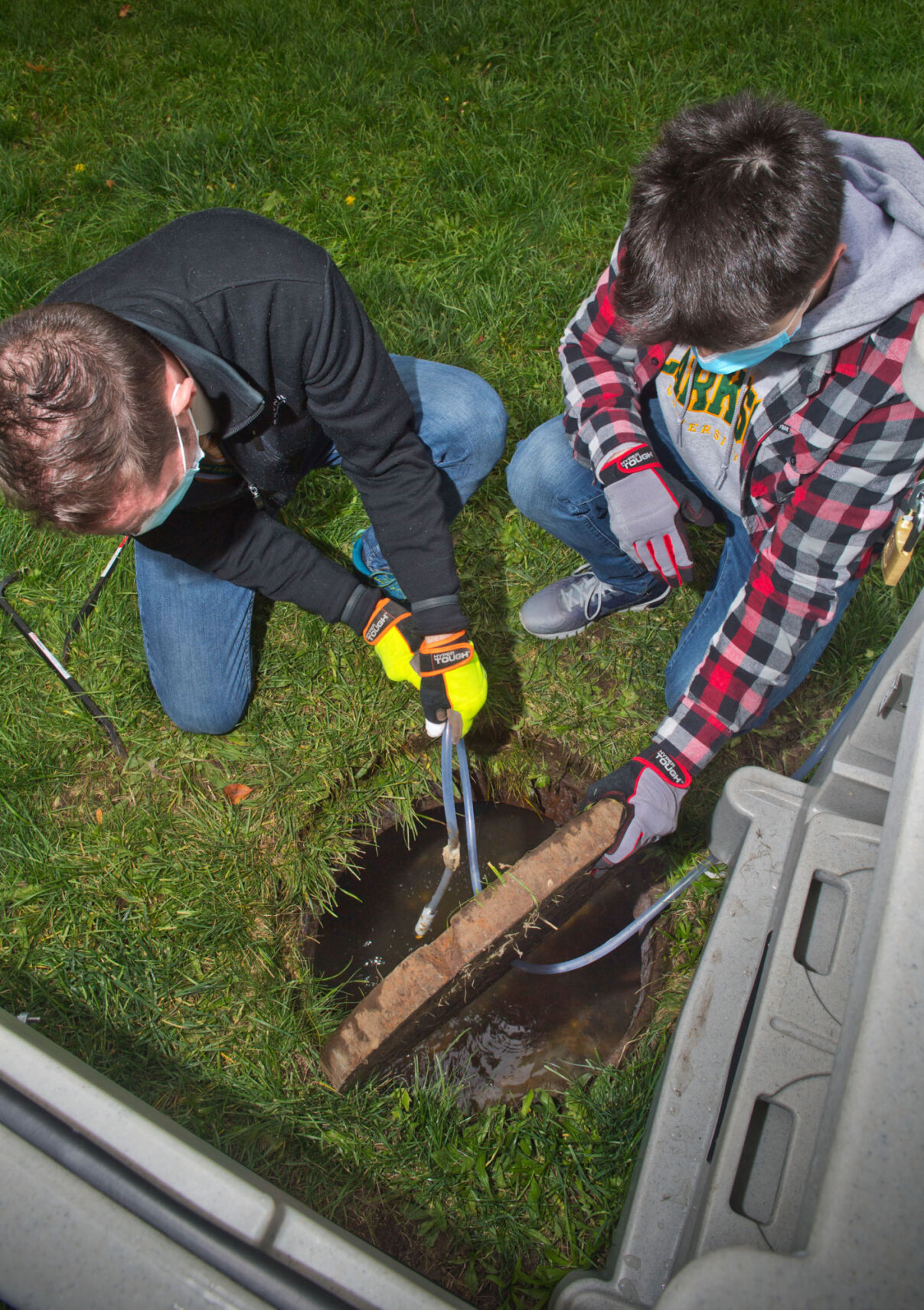 Wastewater tested for virus